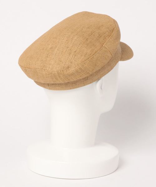 AZUL by moussy（アズールバイマウジー）の「EASY PAPER CASQUETTE/イージーペーパーキャスケット（キャスケット・レディース・ベージュ/ブラック・FREE）」の3枚目の写真