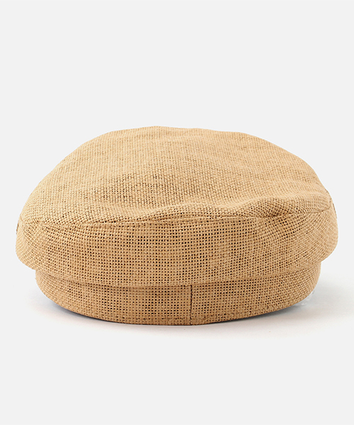 AZUL by moussy（アズールバイマウジー）の「EASY PAPER CASQUETTE/イージーペーパーキャスケット（キャスケット・レディース・ベージュ/ブラック・FREE）」の4枚目の写真