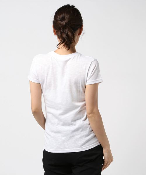 ROXY（ロキシー）の「ロキシー EMB TEE（Tシャツ/カットソー・レディース・ホワイト/ピンク/ブラック・S/M/L/XL）」の5枚目の写真