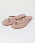 TKEES Flipflops "＜TKEES＞ソリッドレザービーチサンダル◆"