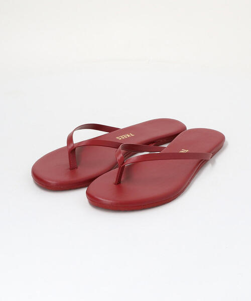 TKEES（ティキーズ）の「＜TKEES＞ソリッドレザービーチサンダル◆（ビーチサンダル・レディース・イエロー/ベージュ/ライトピンク/ブラック/ワインレッド/ネイビー/グレー・5/7/8/6）」の7枚目の写真