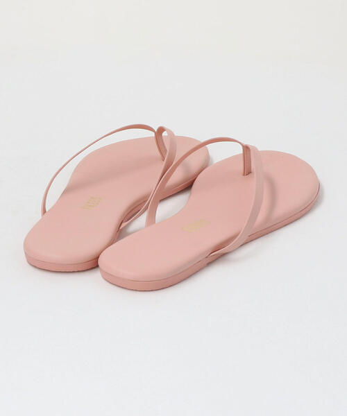 TKEES（ティキーズ）の「＜TKEES＞ソリッドレザービーチサンダル◆（ビーチサンダル・レディース・イエロー/ベージュ/ライトピンク/ブラック/ワインレッド/ネイビー/グレー・5/7/8/6）」の10枚目の写真