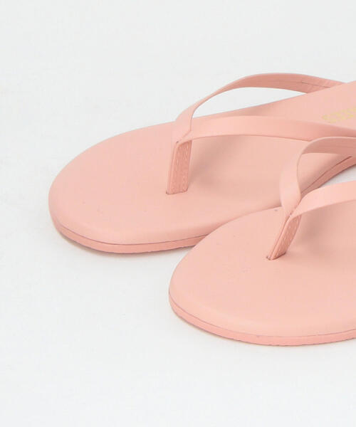 TKEES（ティキーズ）の「＜TKEES＞ソリッドレザービーチサンダル◆（ビーチサンダル・レディース・イエロー/ベージュ/ライトピンク/ブラック/ワインレッド/ネイビー/グレー・5/7/8/6）」の12枚目の写真