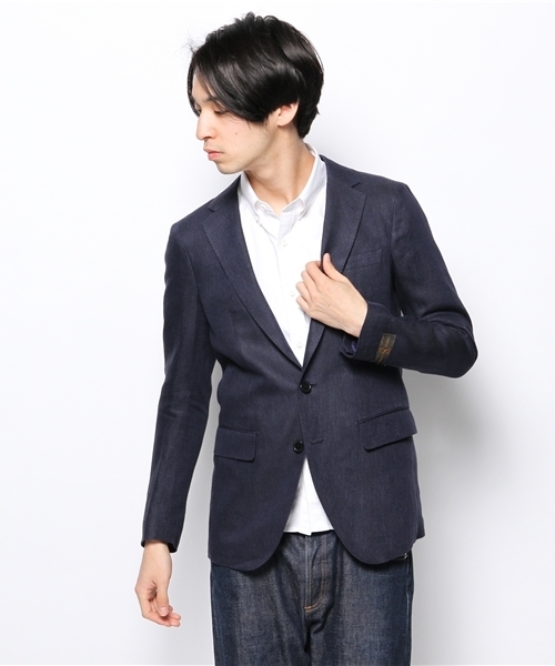 NANO universe(ナノユニバース)の「SONDRIO PIANOSA JK(テーラードジャケット・メンズ・ネイビー・44/46/48)」の1枚目の写真