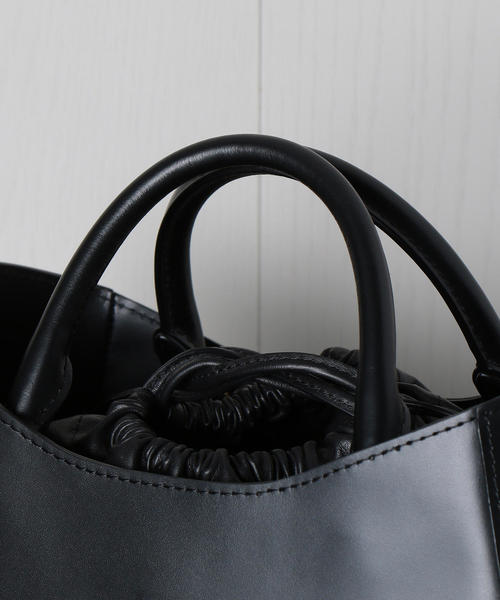 ORSETTO（オルセット）の「＜ORSETTO＞LETHER TOTE BAG/バッグ（トートバッグ・レディース・ブラック・FREE）」の9枚目の写真