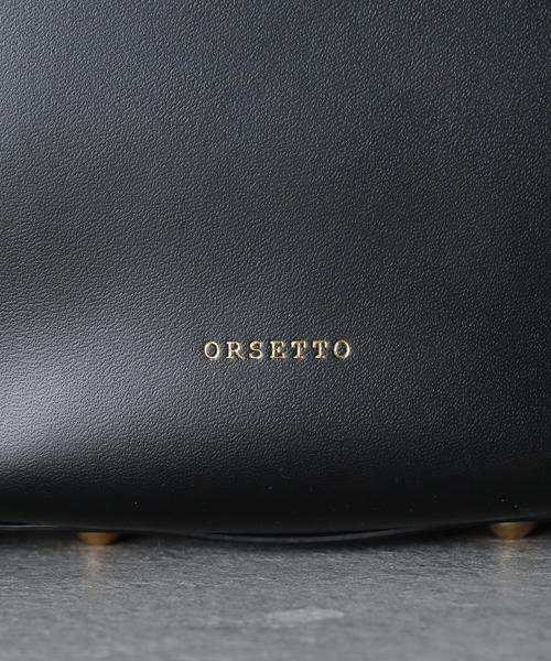 ORSETTO（オルセット）の「＜ORSETTO＞LETHER TOTE BAG/バッグ（トートバッグ・レディース・ブラック・FREE）」の7枚目の写真