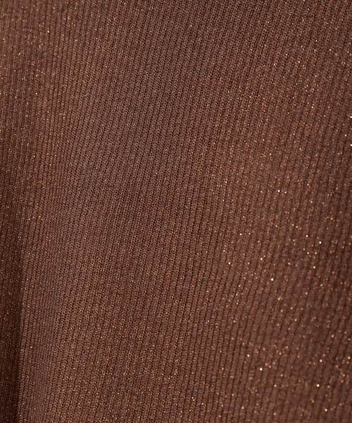 natural couture（ナチュラルクチュール）の「キラキラパフニット（ニット/セーター・レディース・モカ/ベージュ/パープル・FREE）」の7枚目の写真