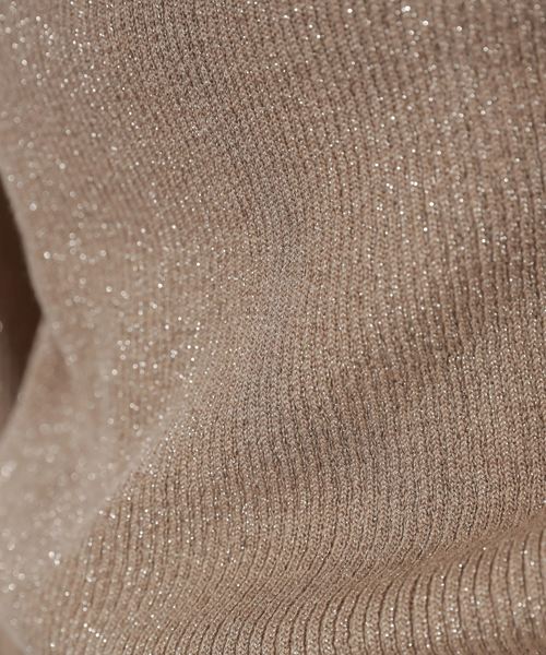 natural couture（ナチュラルクチュール）の「キラキラパフニット（ニット/セーター・レディース・モカ/ベージュ/パープル・FREE）」の11枚目の写真