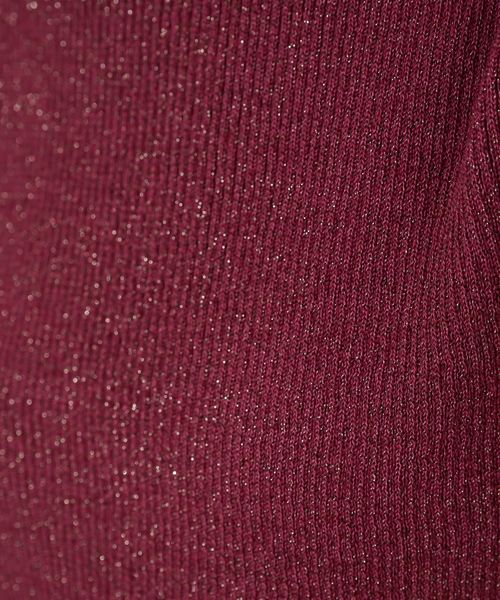 natural couture（ナチュラルクチュール）の「キラキラパフニット（ニット/セーター・レディース・モカ/ベージュ/パープル・FREE）」の15枚目の写真