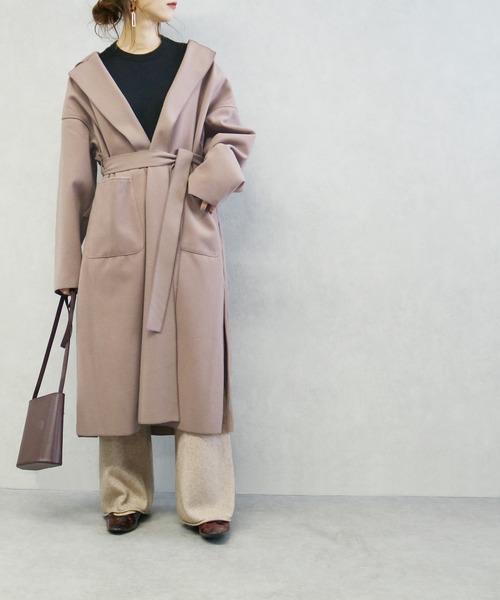 reca（レカ）の「サイドスリットビッグシルエットロングコート