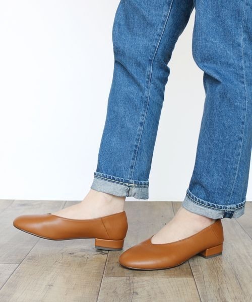 セール Fin 本革甲深フラットシューズ バブーシュ パンプス Fin フィン のファッション通販 Zozotown