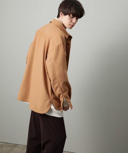 JUNRED（ジュンレッド）の「【WEB限定アイテム】ビッグCPOシャツ（シャツ/ブラウス・メンズ・ベージュ/ブラック・M/L）」の17枚目の写真