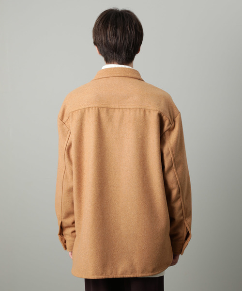 JUNRED（ジュンレッド）の「【WEB限定アイテム】ビッグCPOシャツ（シャツ/ブラウス・メンズ・ベージュ/ブラック・M/L）」の11枚目の写真