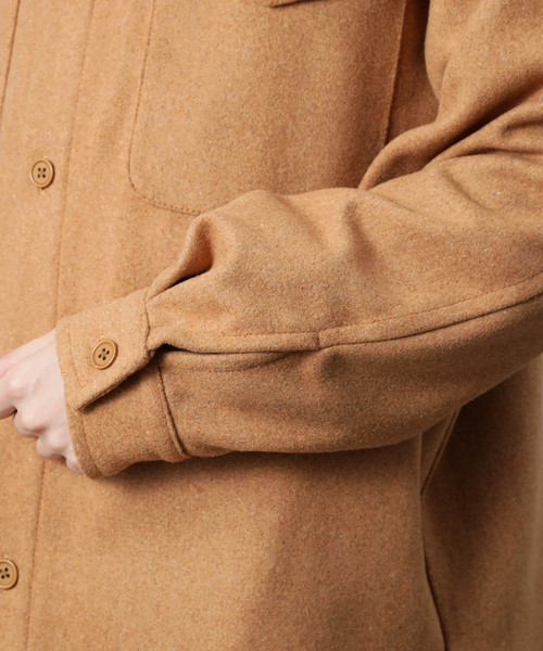 JUNRED（ジュンレッド）の「【WEB限定アイテム】ビッグCPOシャツ（シャツ/ブラウス・メンズ・ベージュ/ブラック・M/L）」の15枚目の写真