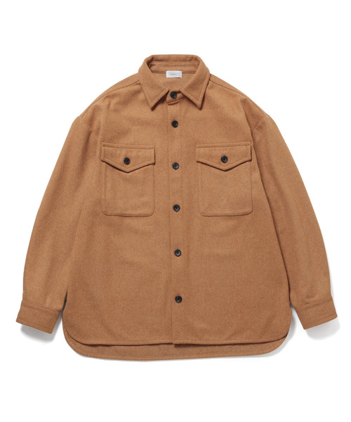 JUNRED（ジュンレッド）の「【WEB限定アイテム】ビッグCPOシャツ（シャツ/ブラウス・メンズ・ベージュ/ブラック・M/L）」の3枚目の写真