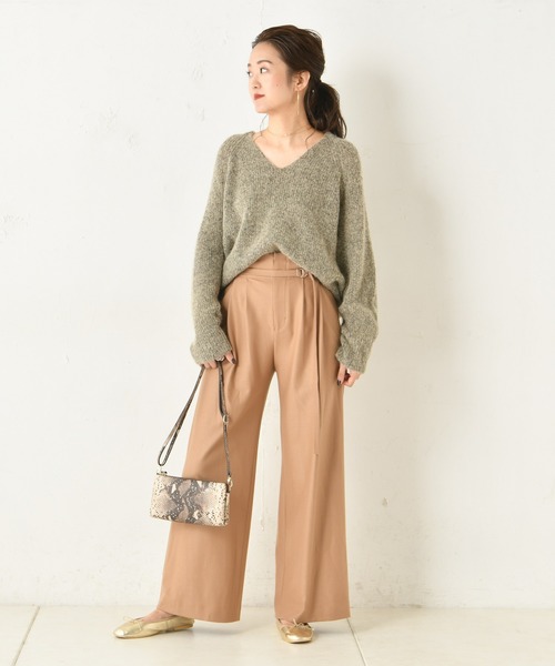 DouDou(ドゥドゥ)の「モヘアストレッチプルオーバー(ニット/セーター・レディース・ベージュ/ブラウン/オフホワイト/ピンク・FREE)」の10枚目の写真