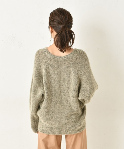 DouDou(ドゥドゥ)の「モヘアストレッチプルオーバー(ニット/セーター・レディース・ベージュ/ブラウン/オフホワイト/ピンク・FREE)」の19枚目の写真