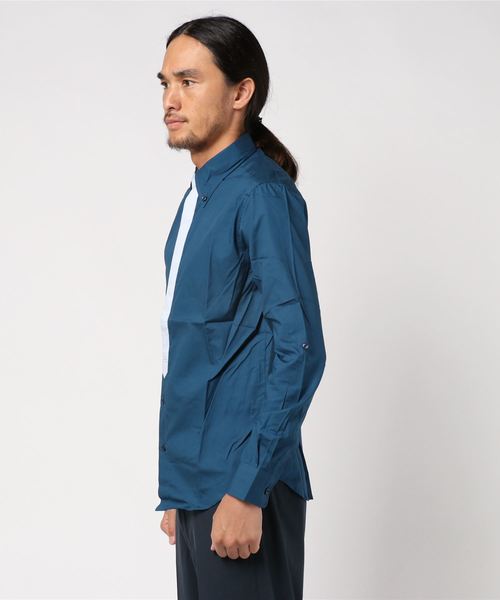 YELLOW RUBY（イエロールビー）の「basic minimal tied roll up shirt（シャツ/ブラウス・メンズ・オフホワイト/ダークブルー/ブラック/チャコール・LARGE/MEDIUM）」の13枚目の写真