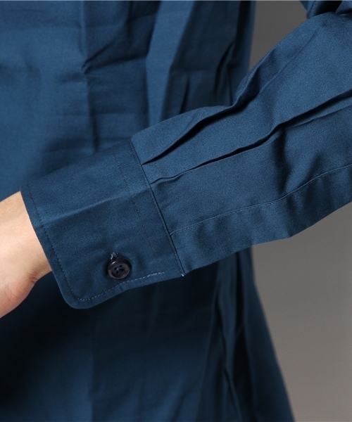 YELLOW RUBY（イエロールビー）の「basic minimal tied roll up shirt（シャツ/ブラウス・メンズ・オフホワイト/ダークブルー/ブラック/チャコール・LARGE/MEDIUM）」の7枚目の写真