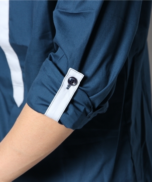 YELLOW RUBY（イエロールビー）の「basic minimal tied roll up shirt（シャツ/ブラウス・メンズ・オフホワイト/ダークブルー/ブラック/チャコール・LARGE/MEDIUM）」の11枚目の写真