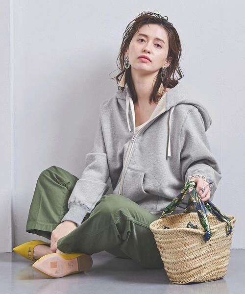 UNITED ARROWS(ユナイテッドアローズ)の「UWSC コットン ジップ パーカー(パーカー・レディース・ホワイト/ライトグレー・FREE)」の9枚目の写真