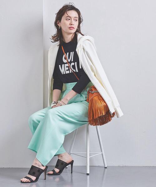 UNITED ARROWS(ユナイテッドアローズ)の「UWSC コットン ジップ パーカー(パーカー・レディース・ホワイト/ライトグレー・FREE)」の4枚目の写真