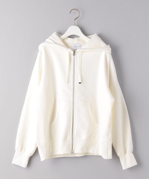 UNITED ARROWS(ユナイテッドアローズ)の「UWSC コットン ジップ パーカー(パーカー・レディース・ホワイト/ライトグレー・FREE)」の12枚目の写真