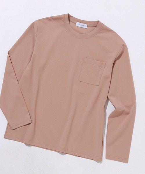 ADAM ET ROPE'（アダムエロペ）の「40Gポンチ ワイドポケットロンT（Tシャツ/カットソー・メンズ・ピンク系その他2/ホワイト系その他2/イエロー系その他3・L/S/M）」の3枚目の写真