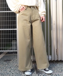 Riberry | 配色ステッチワイドパンツ(その他パンツ)