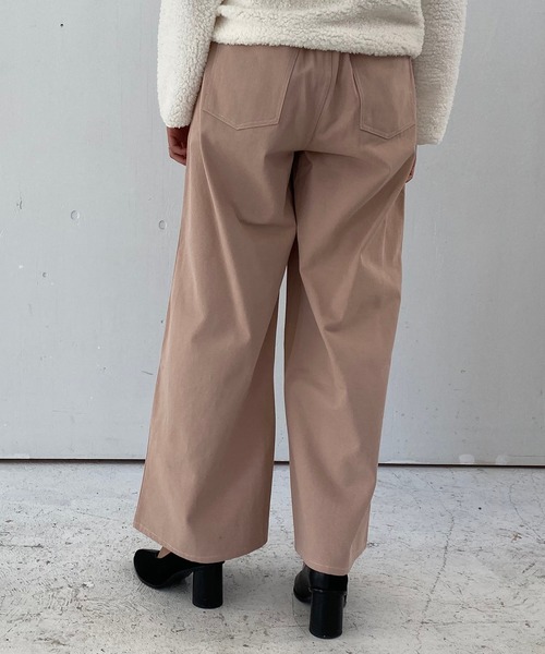 Riberry（リベリー）の「配色ステッチワイドパンツ（その他パンツ・レディース・ブラック/ベージュ/カーキ/グリーン/ライトブラウン/ラベンダー/ピンクベージュ・FREE）」の17枚目の写真