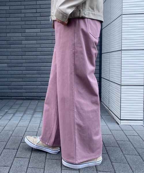 Riberry（リベリー）の「配色ステッチワイドパンツ（その他パンツ・レディース・ブラック/ベージュ/カーキ/グリーン/ライトブラウン/ラベンダー/ピンクベージュ・FREE）」の19枚目の写真