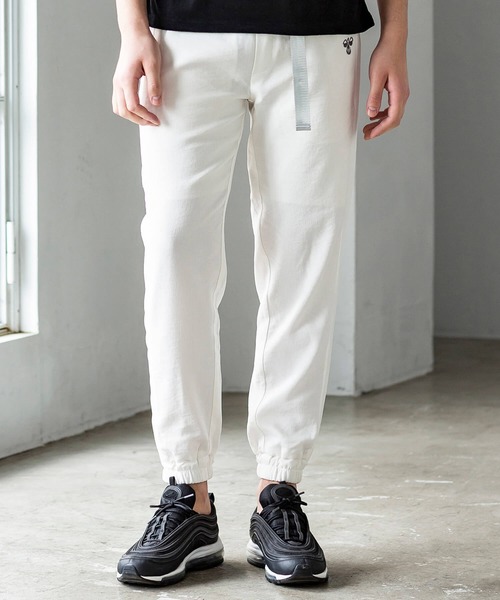 hummel（ヒュンメル）の「直営店・WEB限定 hummel(ヒュンメル)メッシュコンビパンツ（その他パンツ・メンズ・ホワイト/ブラック/カーキ・S/M/L/XL）」の2枚目の写真