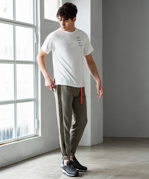 hummel（ヒュンメル）の「直営店・WEB限定 hummel(ヒュンメル)メッシュコンビパンツ（その他パンツ・メンズ・ホワイト/ブラック/カーキ・S/M/L/XL）」の12枚目の写真