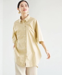 LOWRYS FARM | ハーフスリーブチュニックシャツ　878586(シャツ/ブラウス)