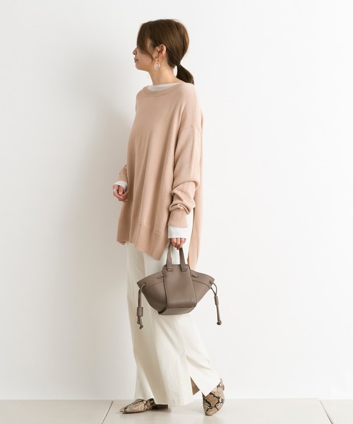 DouDou(ドゥドゥ)の「【SS】セミフレアパンツA(その他パンツ・レディース・ライトグレー/オフホワイト・38/36)」の9枚目の写真