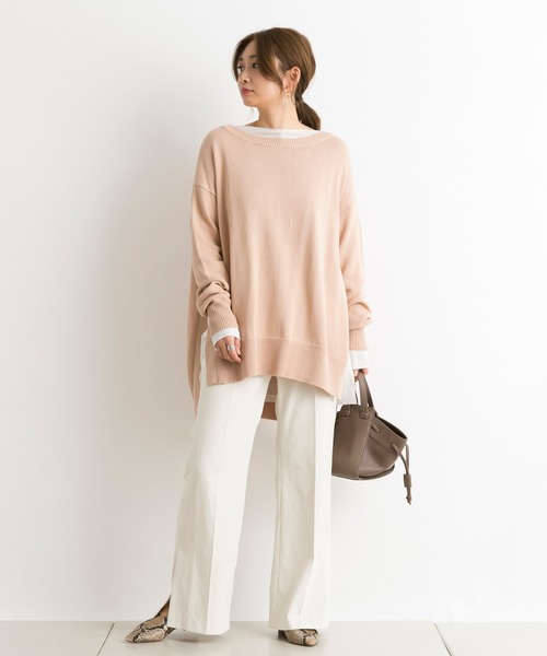 DouDou(ドゥドゥ)の「【SS】セミフレアパンツA(その他パンツ・レディース・ライトグレー/オフホワイト・38/36)」の20枚目の写真