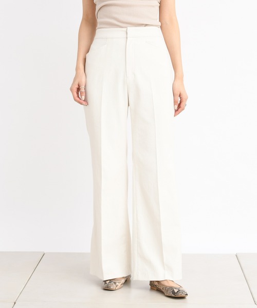 DouDou(ドゥドゥ)の「【SS】セミフレアパンツA(その他パンツ・レディース・ライトグレー/オフホワイト・38/36)」の18枚目の写真