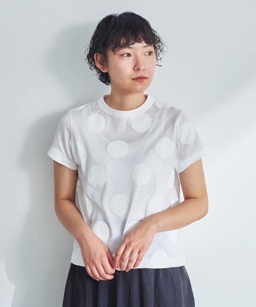 ビュルデサボン　ドットTシャツ23yumm ビュルデサボン ドットTシャツ23yumm