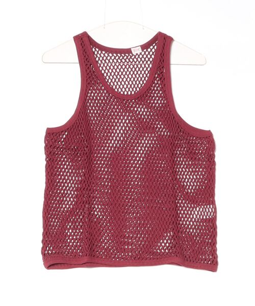 YOUNG&OLSEN The DRYGOODS STORE（ヤングアンドオルセン）の「【YOUNG & OLSEN The DRYGOODS STORE】/FISHERMAN MESH TANK TOP（タンクトップ・レディース・ホワイト/マスタード/レッド系その他・FREE）」の3枚目の写真