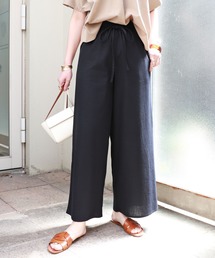 コットンリネンワイドパンツ
