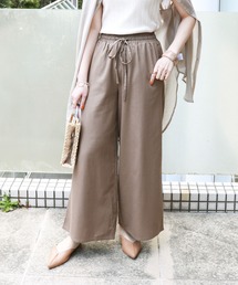 コットンリネンワイドパンツ