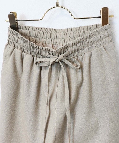 andme（アンドミー）の「コットンリネンワイドパンツ（その他パンツ・レディース・アイボリー/ブラック/キャメル/ベージュ/グリーン系その他/モカ・M/L）」の16枚目の写真