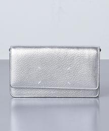 Maison Margiela シルバー 財布 Maison Margiela◇長財布/--/シルバー/無地/レディース/メゾン