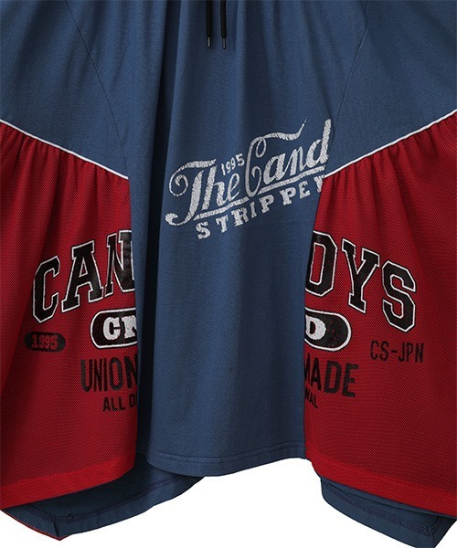 Candy Stripper(キャンディストリッパー)の「MESH SWITCHED スカート(スカート・レディース・ブラック/ブルー/パープル・2)」の5枚目の写真