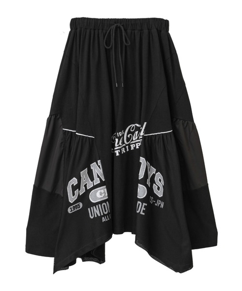 スカート CANDY STRIPPER MESH SWITCHED SKIRT Candy Stripper MESH SWITCHED SKIRT （PURPLE） -ファッション