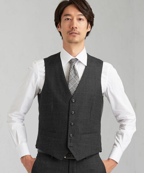 セール カノニコ Canonico フラノ チェック 5b ベスト スーツベスト Green Label Relaxing グリーンレーベルリラクシング のファッション通販 Zozotown