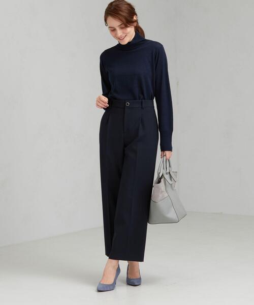 グリーンレーベルリラクシング ダブルクロスパンツスーツ ネイビー 38 洗える グリーンレーベルリラクシング ダブルクロスパンツスーツ