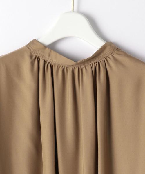 green label relaxing(グリーンレーベルリラクシング)の「CFC スタンドネック ボリュームスリーブ ブラウス(シャツ/ブラウス・レディース・オフホワイト/ベージュ/イエロー・FREE)」の5枚目の写真