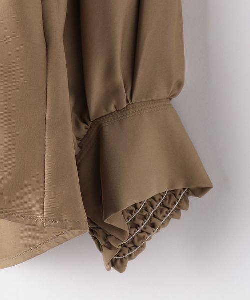 green label relaxing(グリーンレーベルリラクシング)の「CFC スタンドネック ボリュームスリーブ ブラウス(シャツ/ブラウス・レディース・オフホワイト/ベージュ/イエロー・FREE)」の7枚目の写真