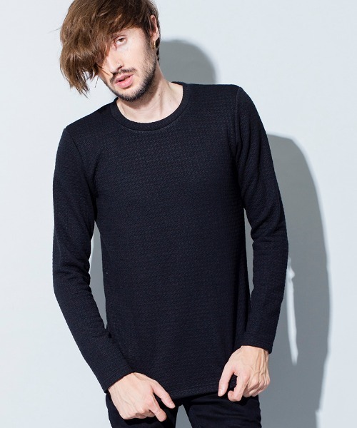 NO ID.(ノーアイディ)の「mlt3129-ボンディングC-N-PO プルオーバー(Tシャツ/カットソー・メンズ・ワイン/ホワイト/グレー/ブラック・2/1/3)」の13枚目の写真